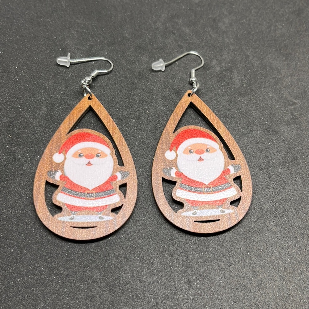 Earrings Christmas Santa
